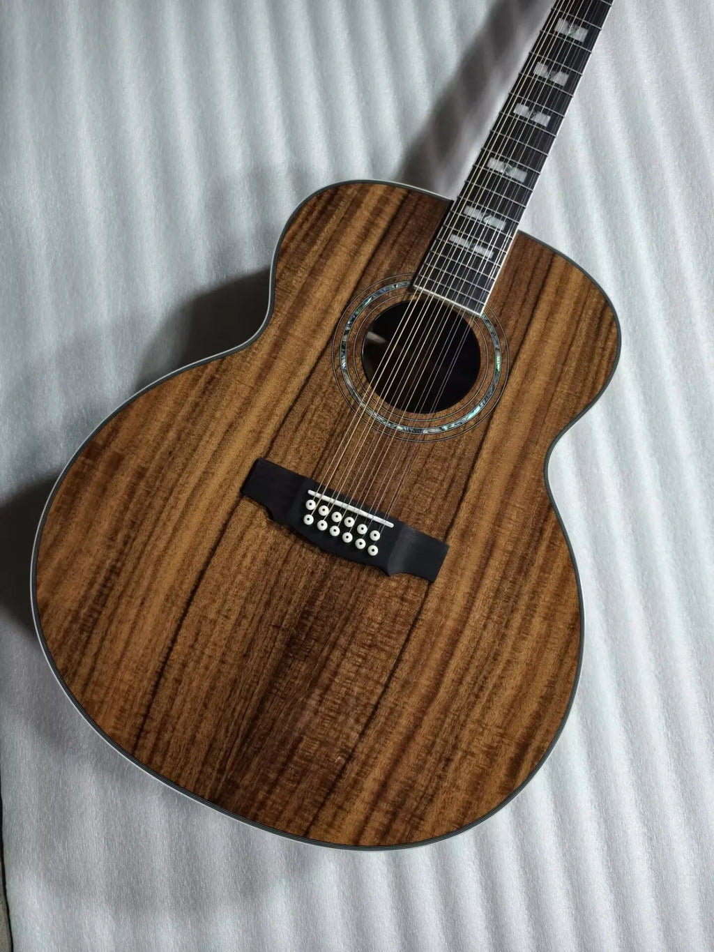 12 strings koa wood Acoustic Electric Guitar custom 12 strings guild F512 guitar with pickups