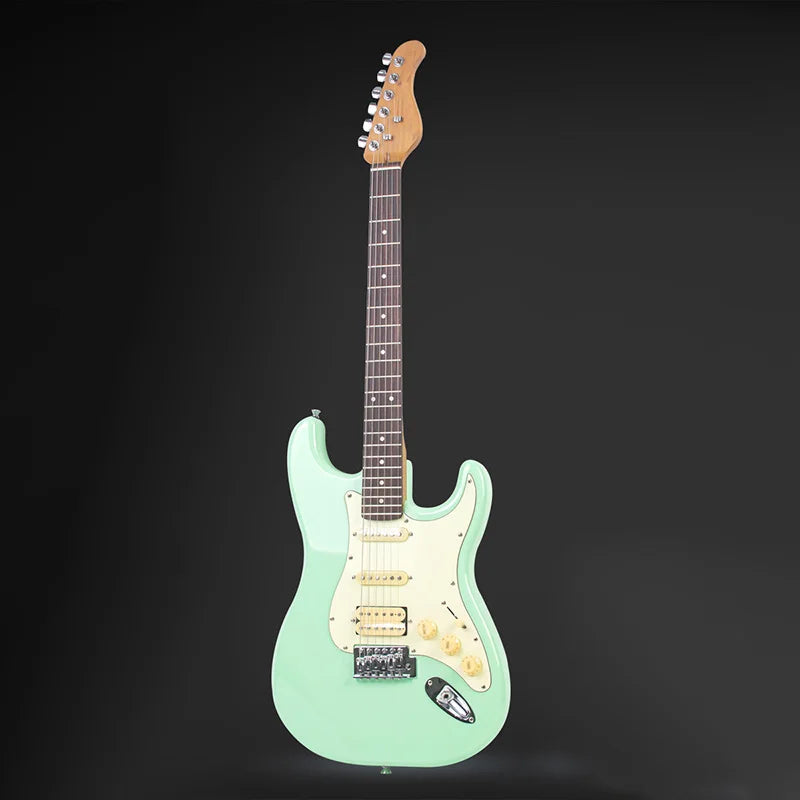 Crystal Electric Guitar Transparent Acrylic Beginner With Rosewood Fretboard Single