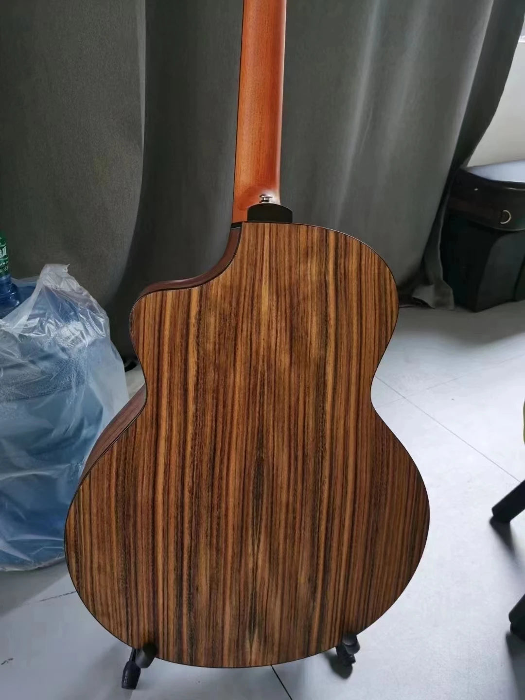 Electric Semi Acoustic Guitar with Pickup,F Holes,6 Strings,Inbuilt Tuner, Picks