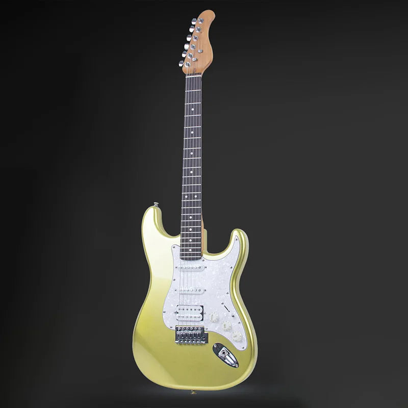 Crystal Electric Guitar Transparent Acrylic Beginner With Rosewood Fretboard Single