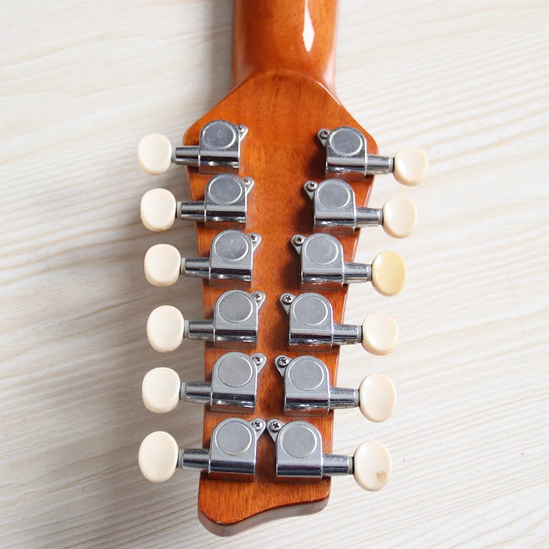 12 String Acoustic Guitar 36 Inch Laminated Spruce Top Sapele Body