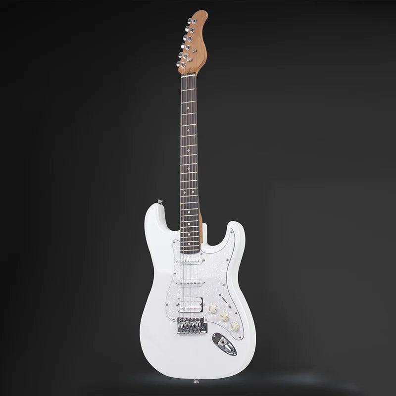 Crystal Electric Guitar Transparent Acrylic Beginner With Rosewood Fretboard Single