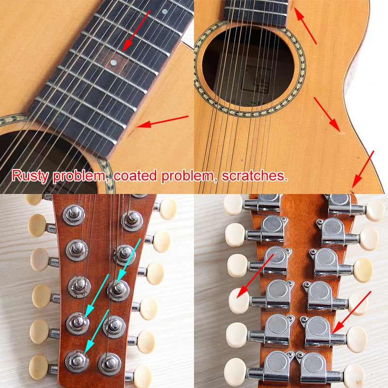 12 String Acoustic Guitar 36 Inch Laminated Spruce Top Sapele Body