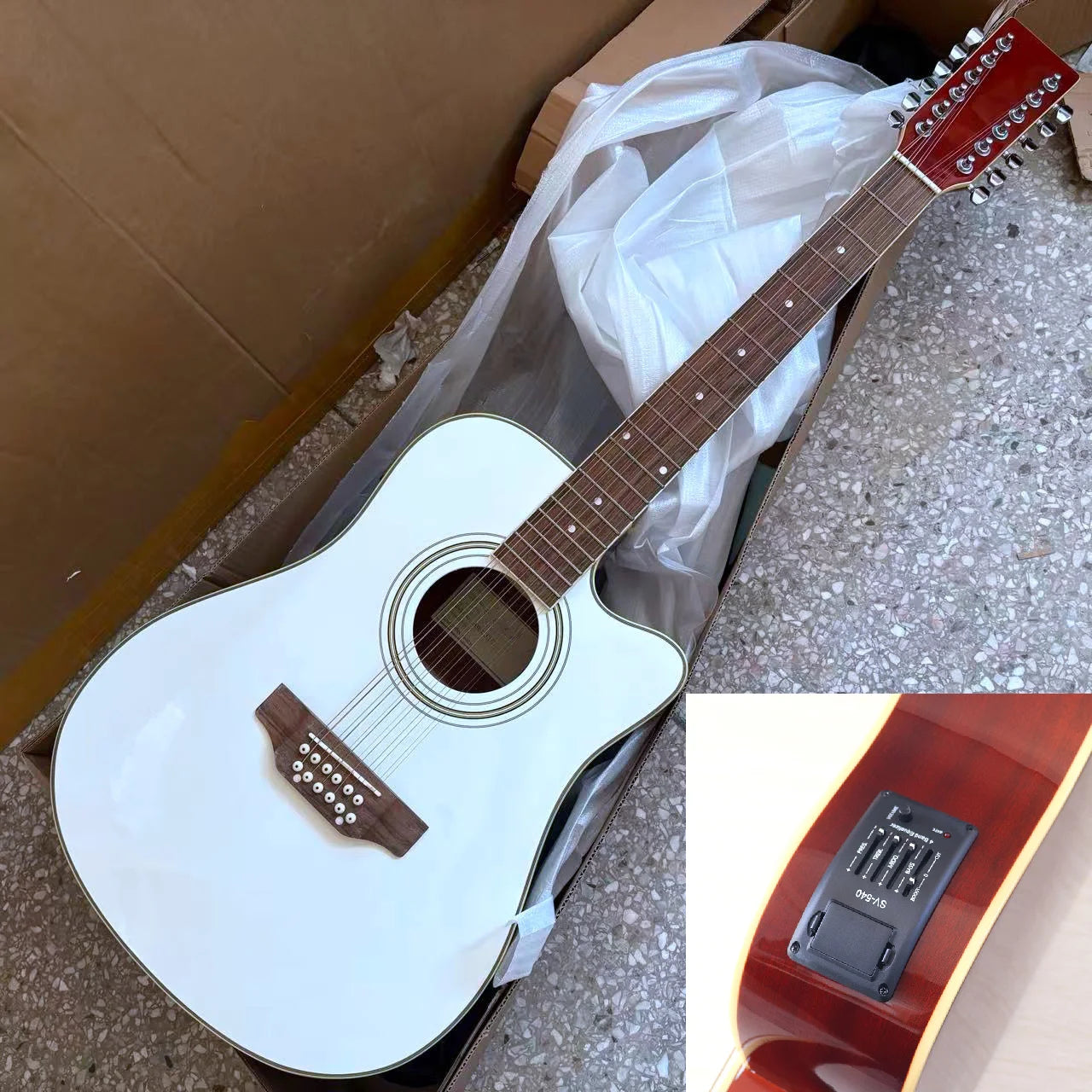 12 String Acoustic Guitar 41 Inch Spruce Wood