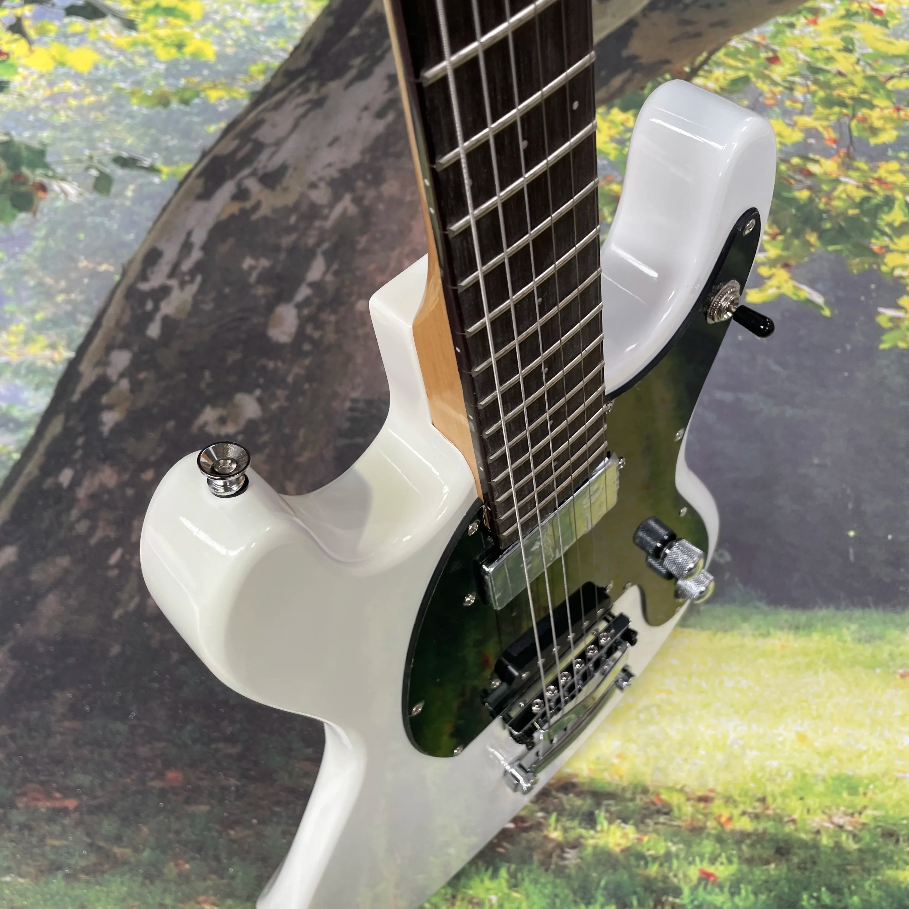 6 strings guitars white electric guitar rosewood fingerboard guitarra