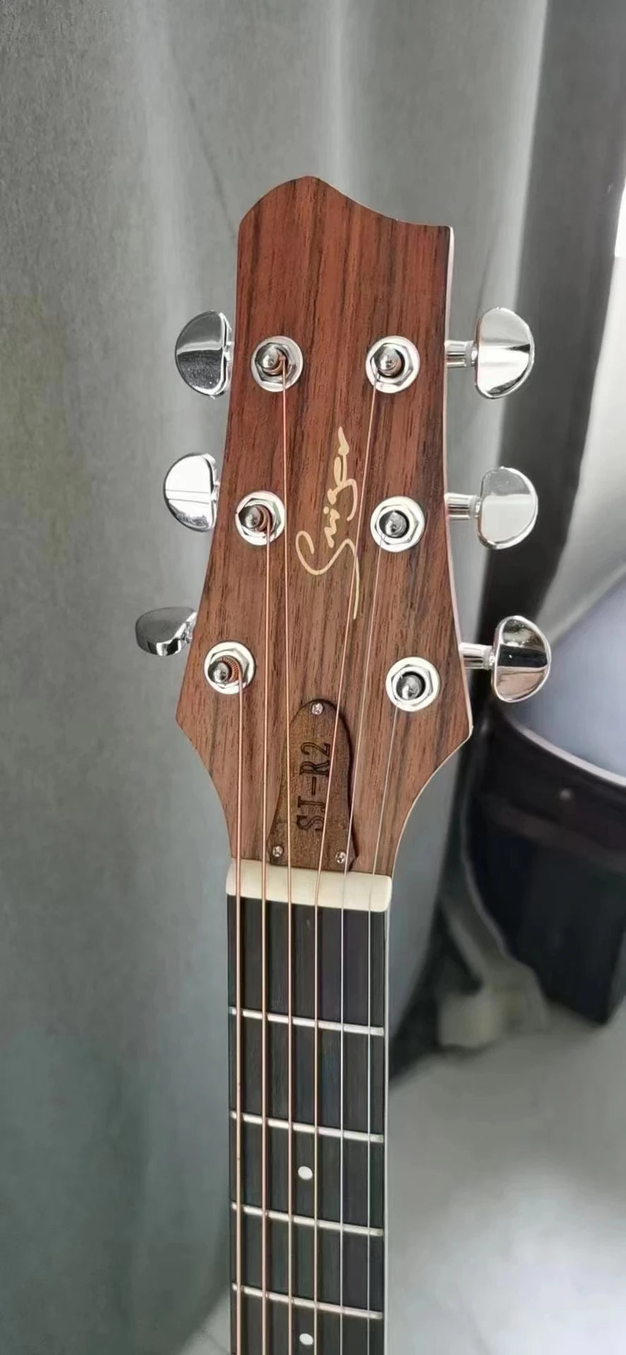 Electric Semi Acoustic Guitar with Pickup,F Holes,6 Strings,Inbuilt Tuner, Picks