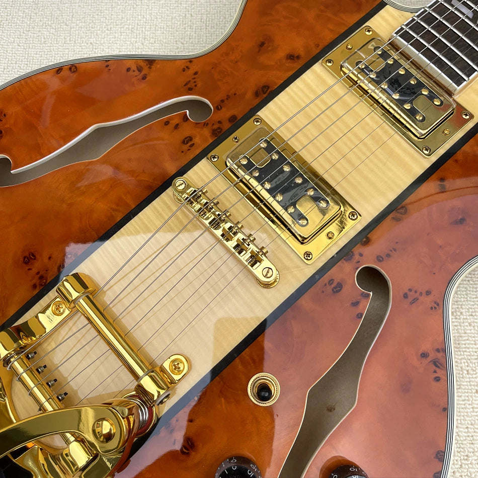 Electric Guitar Rosewood Fingerboard Gold Hardware Tremor System, shipped from the United States