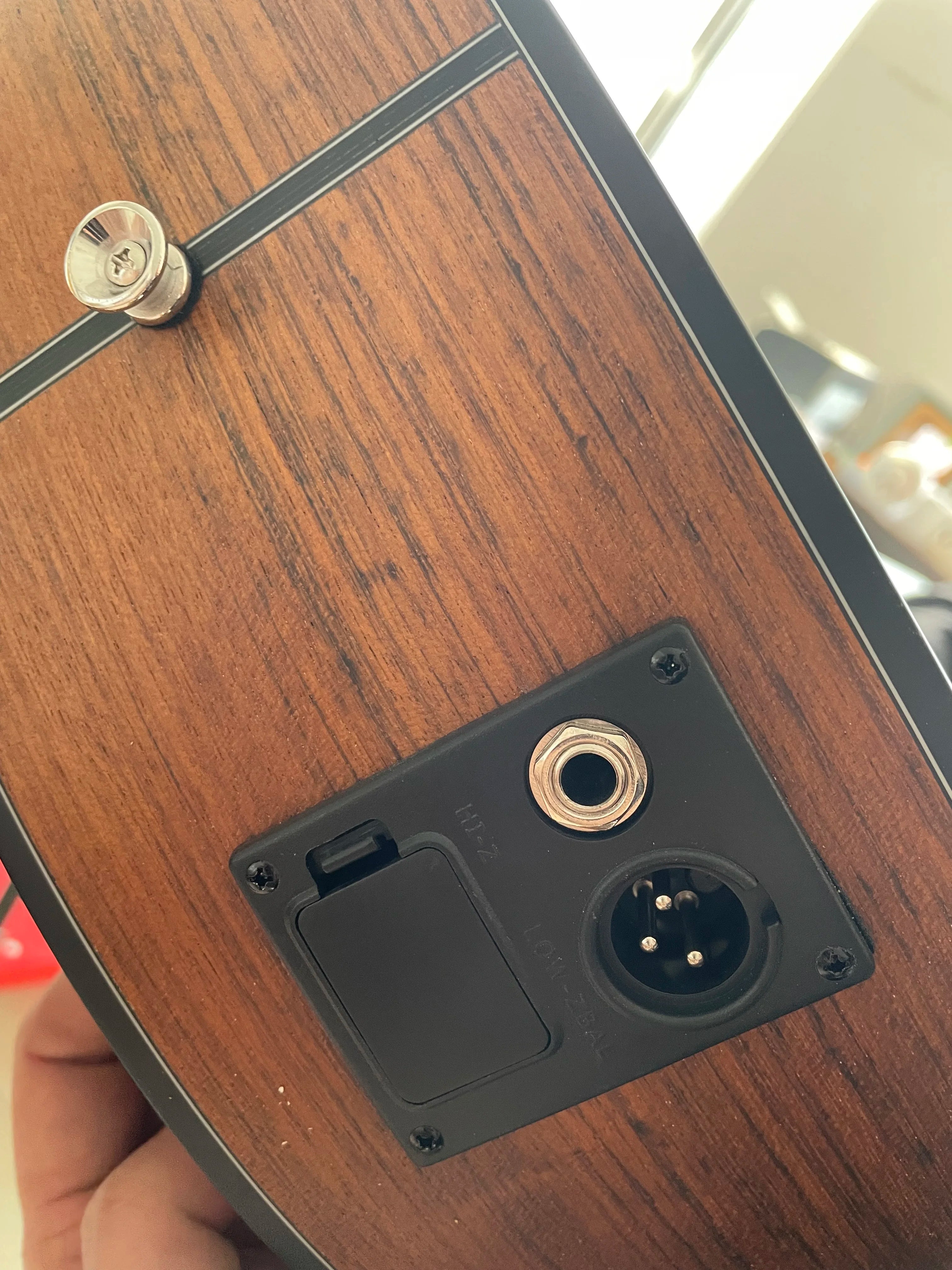 Electric Semi Acoustic Guitar with Pickup,F Holes,6 Strings,Inbuilt Tuner, Picks