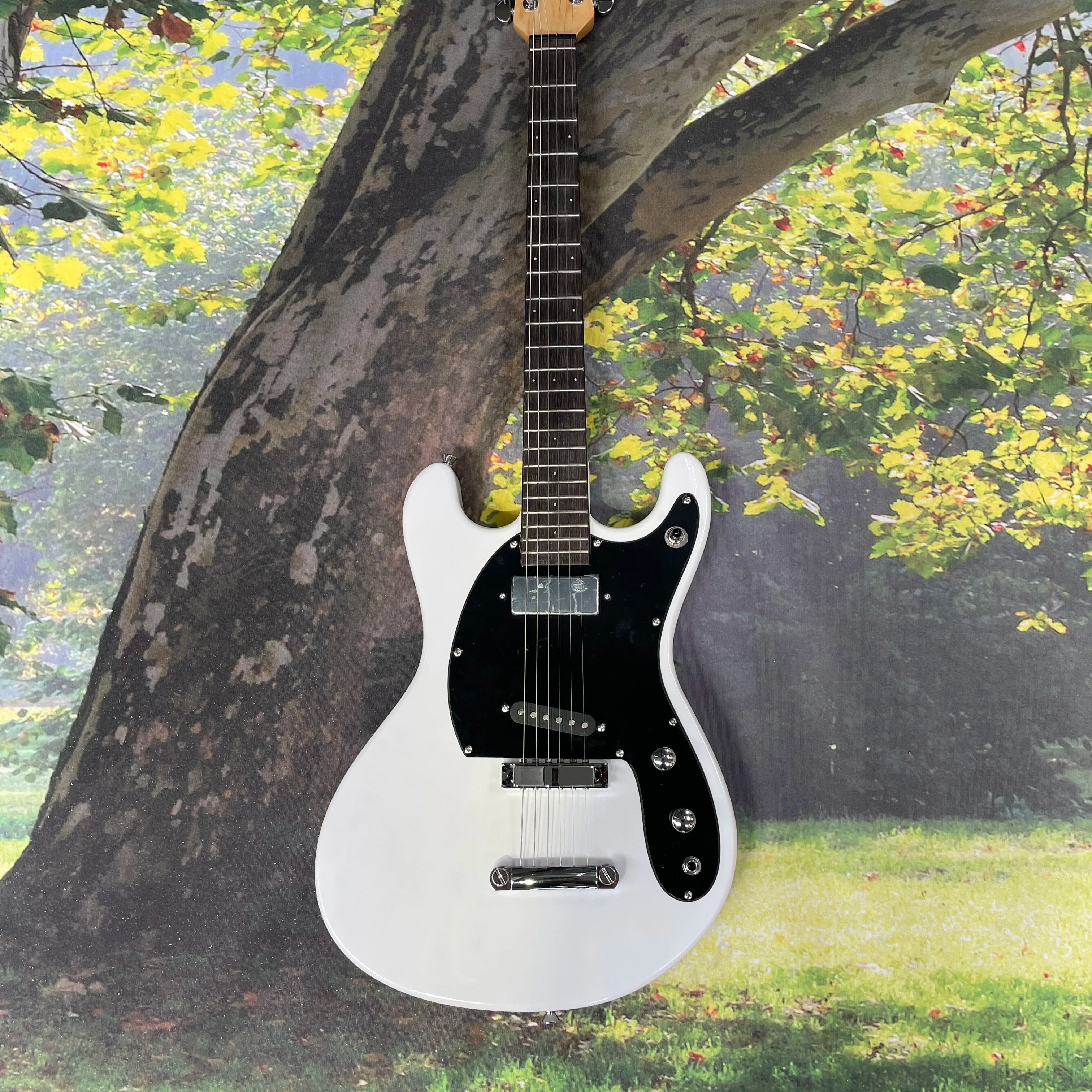 6 strings guitars white electric guitar rosewood fingerboard guitarra